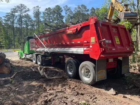 Loading out debris for haul-off — Coastal Clearing & Debris, Brunswick County NC